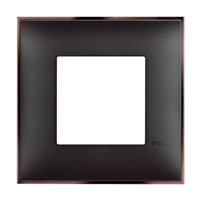 FRAME SINGLE BLACK WITH NICKEL BTICINO CLASSIA