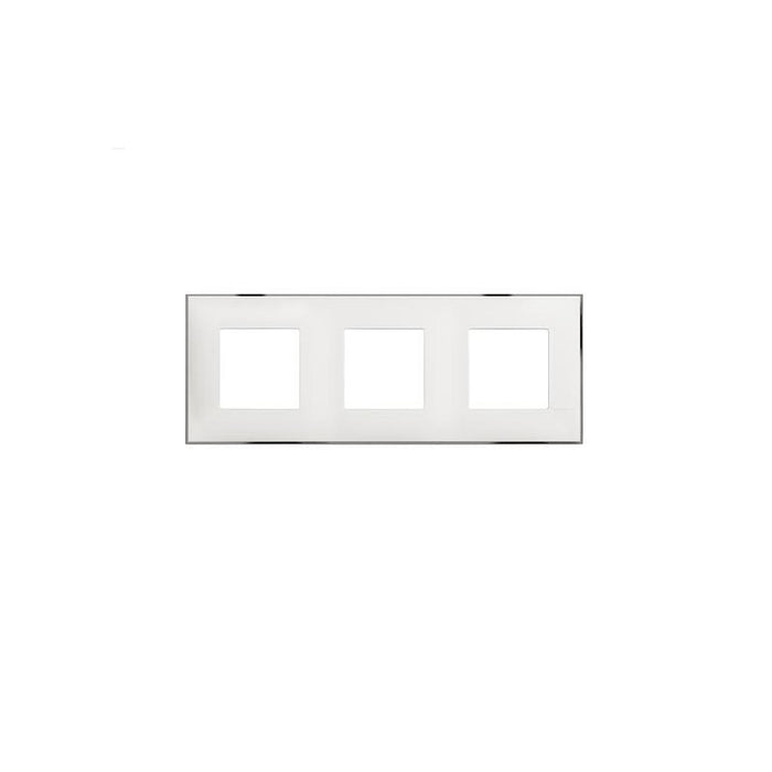 TRIPLE FRAME CLASSIA LEGRAND - WHITE WITH CHROME