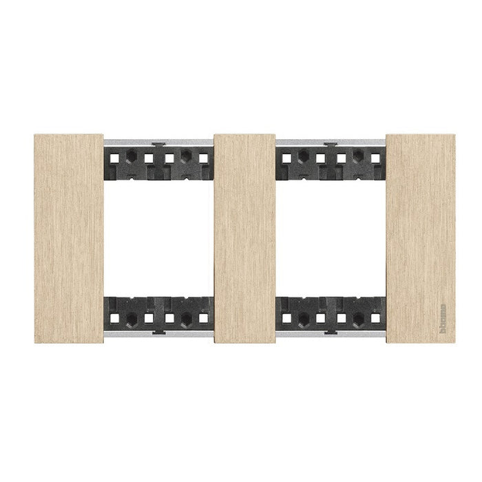 DOUBLE FRAME LN KA4802M2ZW LIVING NOW BITICINO - GOLD