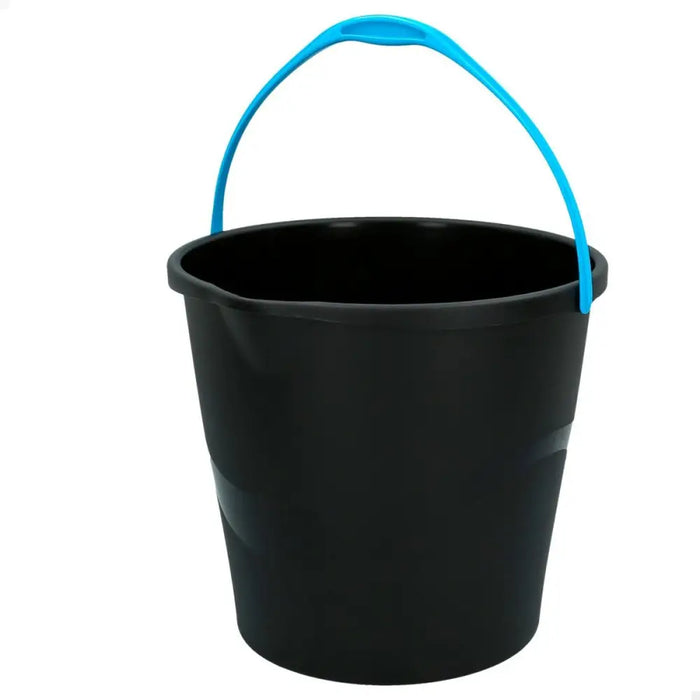 Bucket with Handle Colorbaby Black 10 L 29,5 x 26 x 28,5 cm (6 Units) - Почистване Прахосмукачки И Гладене<<<Дом