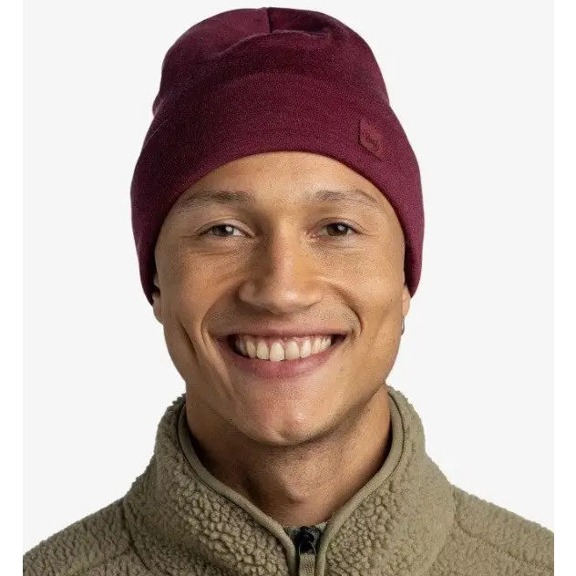 Buff Heavyweight Merino Wool Hat Hat Red - HeadwearODM-NGL<<<Military clothingODM<<<ActionPL
