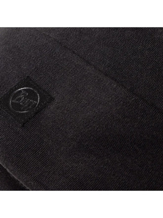 Buff Heavyweight Merino Wool Hat Loose Winter Cap - Black