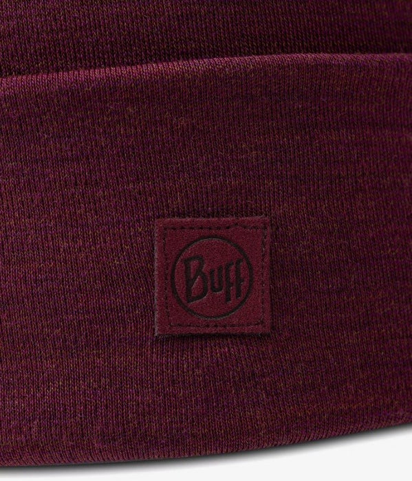 Buff Midweight Merino Wool Hat Red