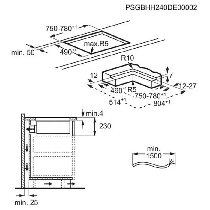 Built-in ceramic hob AEG TH84CC23CZ A+ Induction - Kерамичен плот<<<Плотове<<<Уреди за вграждане<<<ZoraSite&&&Плотове