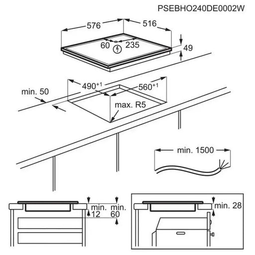 Built-in ceramic hob AEG TO64IA0FXB Induction - Kерамичен плот<<<Плотове<<<Уреди за вграждане<<<ZoraSite