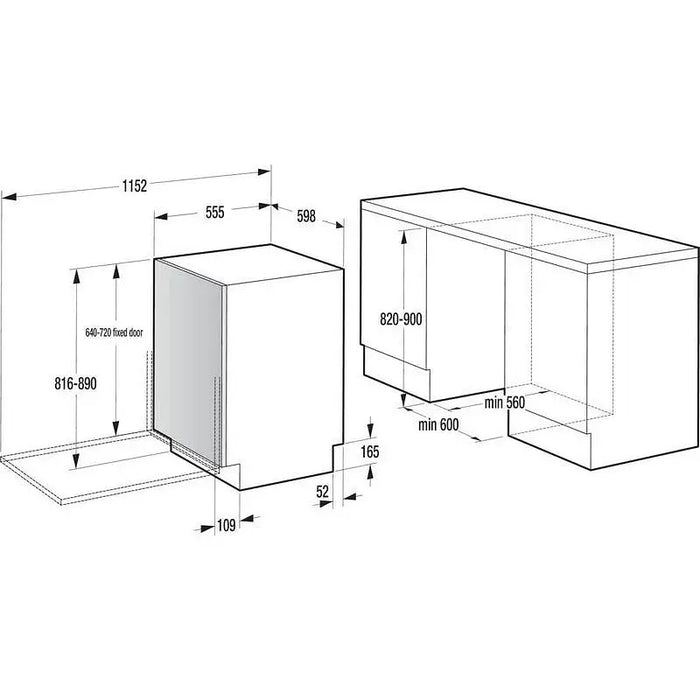 Built-in dishwasher GORENJE GV673A66 - Съдомиялни за вграждане 60 см<<<Съдомиялни за вграждане<<<Уреди за