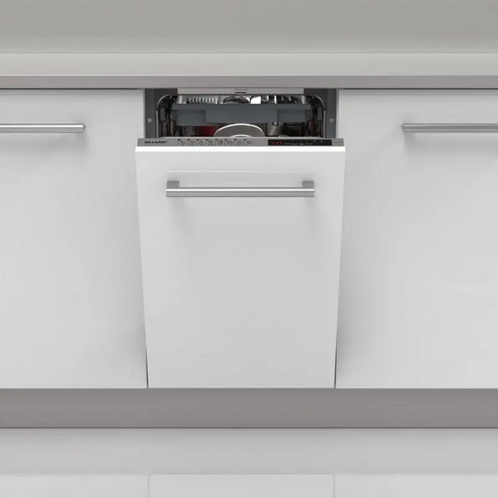 Built-in dishwasher Sharp QW-NS1GI47EX 10 sets E 45 W mm - Съдомиялни машини<<<Уреди за вграждане<<<ZoraSite