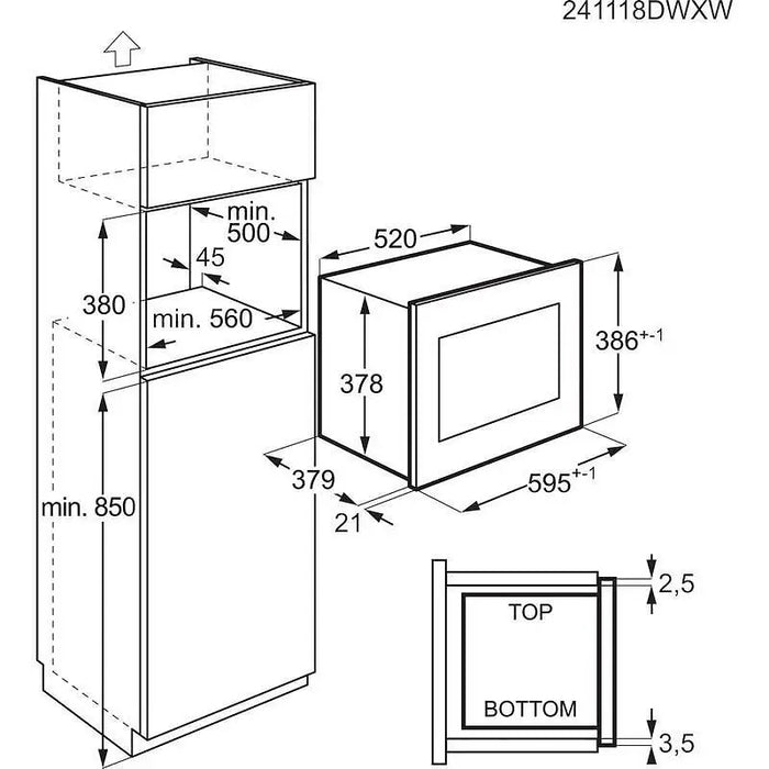 Built-in microwave AEG OS5GM251EB - Микровълнови фурни за вграждане<<<Фурни за вграждане<<<Уреди за