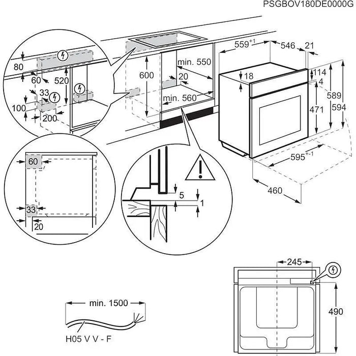 Built-in oven AEG TE7PB63ZAB 71 l Pyrolysis A+ - Фурни с пиролиза<<<Фурни за вграждане<<<Уреди за