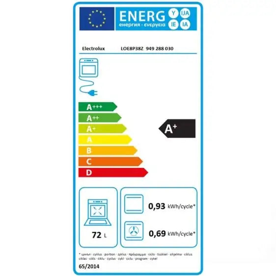 Built-in oven ELECTROLUX LOE8P38Z 72 l Pyrolysis A+ - Фурни с пиролиза<<<Фурни за вграждане<<<Уреди за
