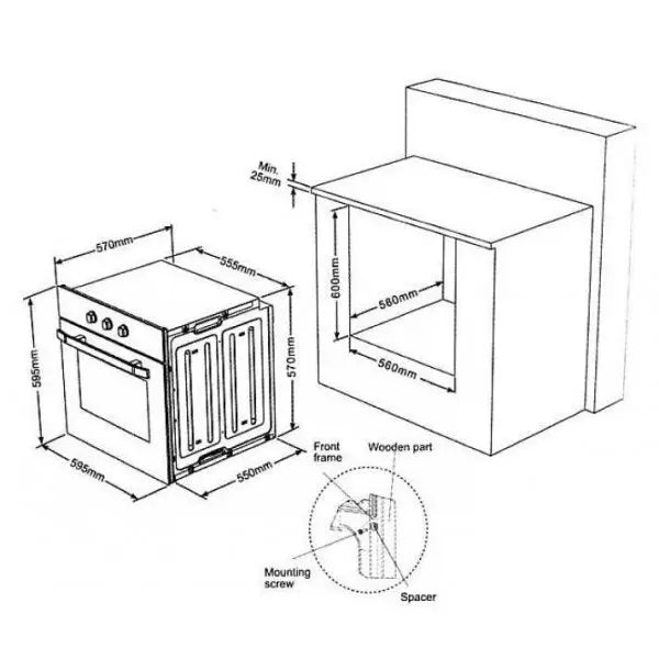 Built-in oven Finlux FX 820A IX 61 А Electronic - Фурни<<<Уреди за вграждане<<<ZoraSite