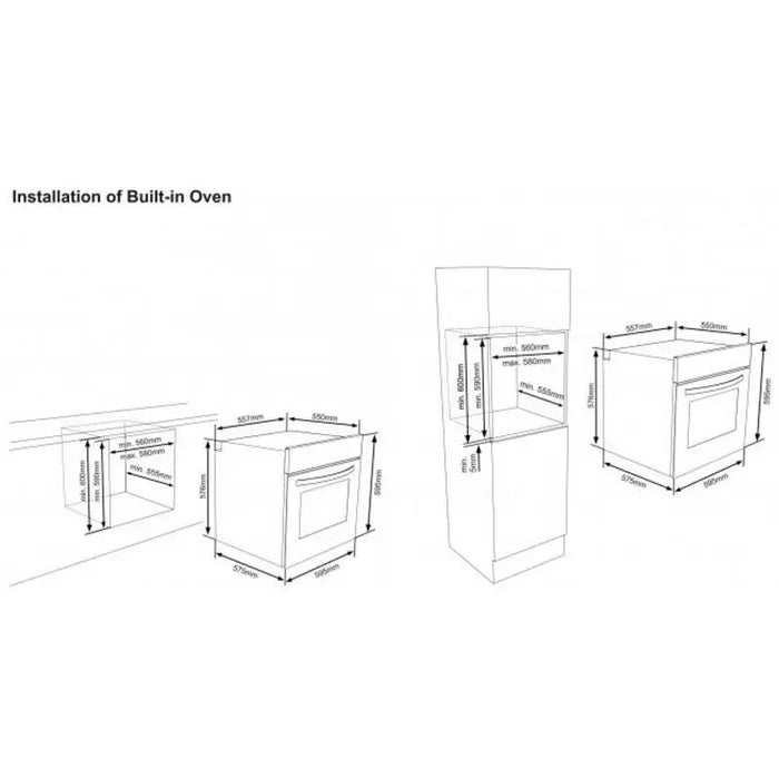Built-in oven Sharp K-50M22BL2 65 А Mechanical - Фурни<<<Уреди за вграждане<<<ZoraSite