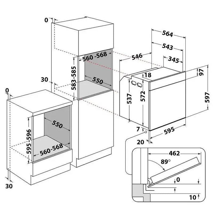 Built-in oven Whirlpool WOI98MPT2SBA 73 A Pyrolysis Sensory - Фурни<<<Уреди за вграждане<<<ZoraSite