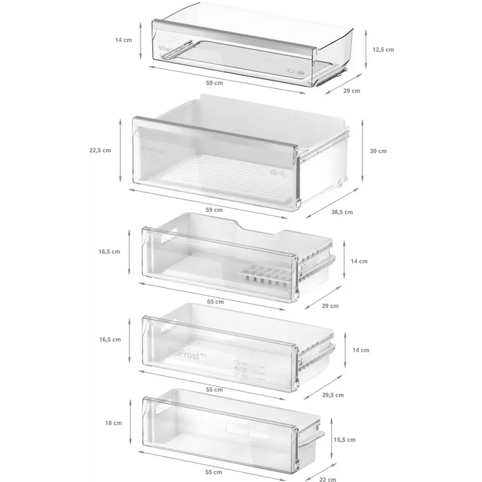 Built-in refrigerator BOSCH KBN96ADD0 382 l NoFrost 193.5 x 70.8 cm - Хладилници с фризер<<<BOSCH