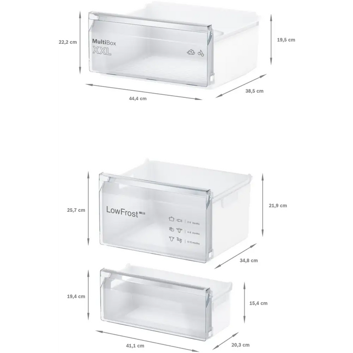 Built-in refrigerator BOSCH KIV87NSE0 270 l 177.2 cm - Хладилници с фризер<<<BOSCH