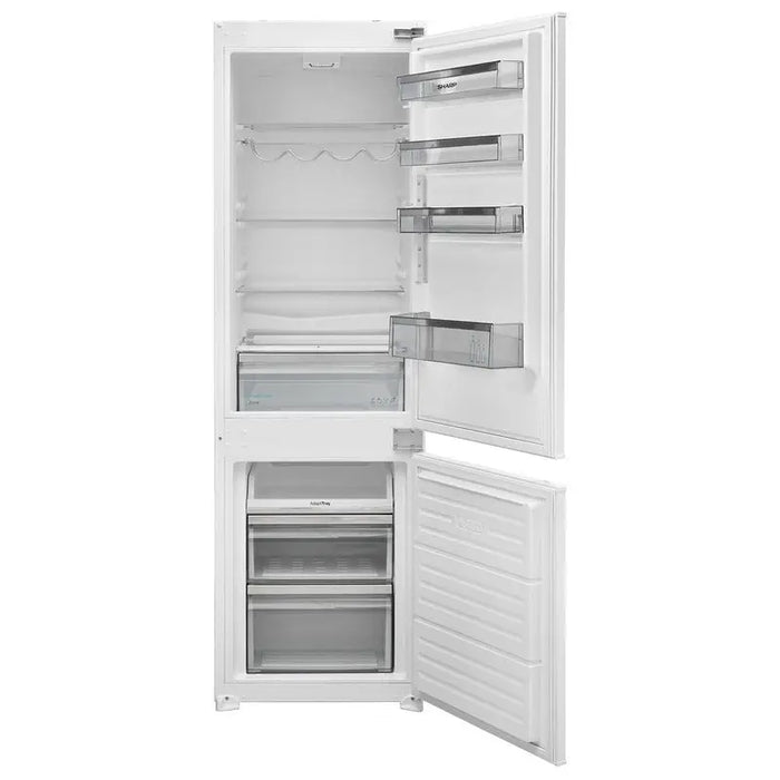 Built-in refrigerator with freezer Sharp SJ-BE250T0XS 251 l E Static Yes - Хладилници с фризер<<<Хладилници<<<Уреди за