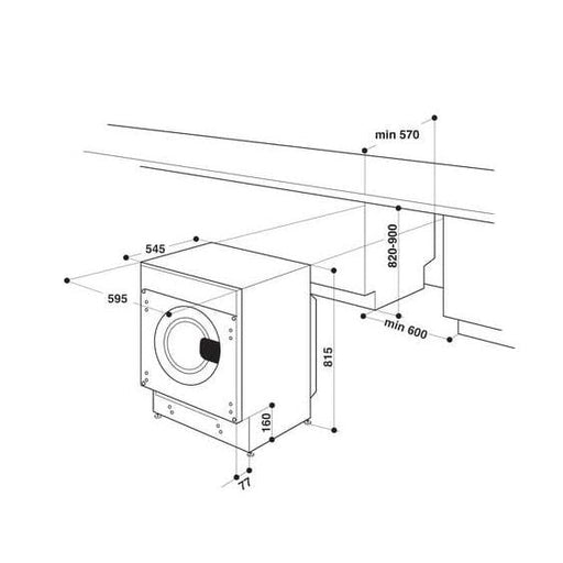 Built-in washing machine WHIRLPOOL BI WMWG 91485 EU - Whirlpool перални сушилни и комбинирани перални със