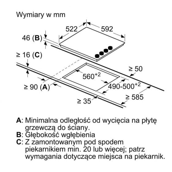 Built-in worktop BOSCH PKE612CA2E - Плотове<<<BOSCH плотове<<<BOSCH<<<PolyComp&&&Уреди Bosch с удължена