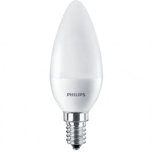 Bulb Philips Core LED 7 = 60W 827/B38 E14 candle mat - Крушки<<<Дом и градина<<<TechMart