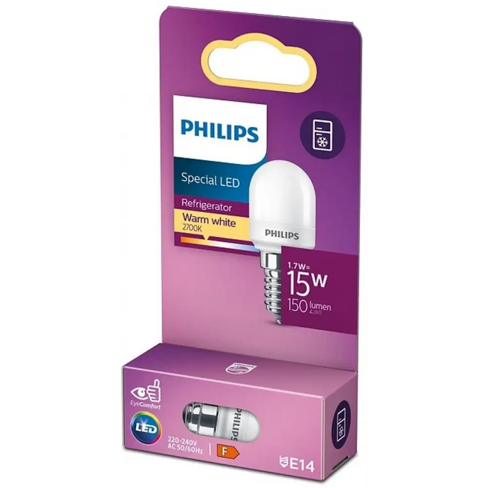 Bulb Philips LED 1.7 = 15 W 827/T25 E14 for refrigerator - Крушки<<<Дом и градина<<<TechMart