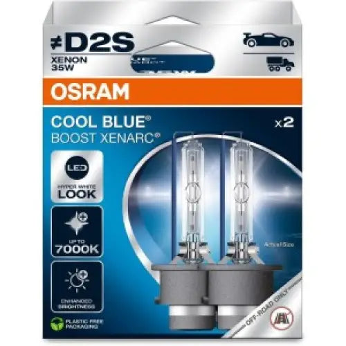 Bulb (Set of 2) D2S 85V 35W P32D-2 without road homologation Cool Blue Boost 7000K - Car