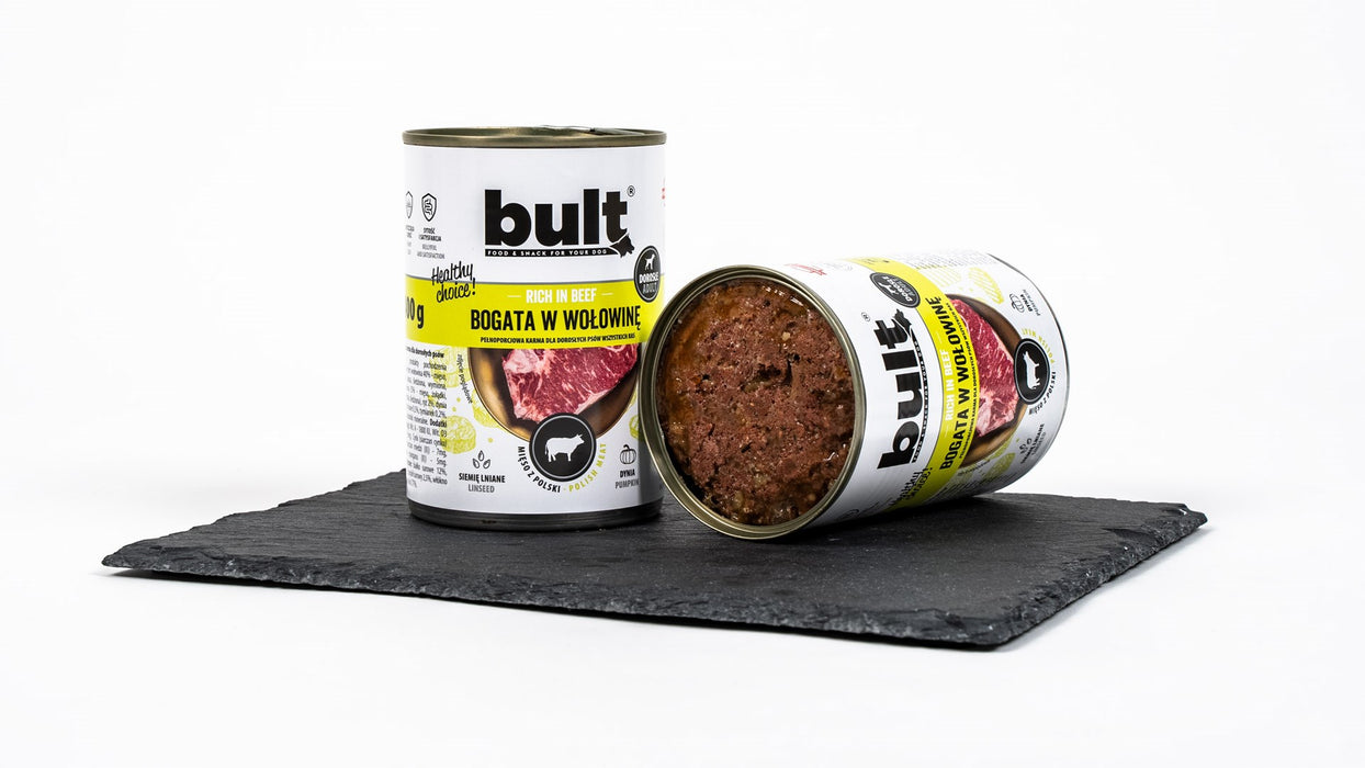 BULT Rich in beef  - Wet dog food - 800 g