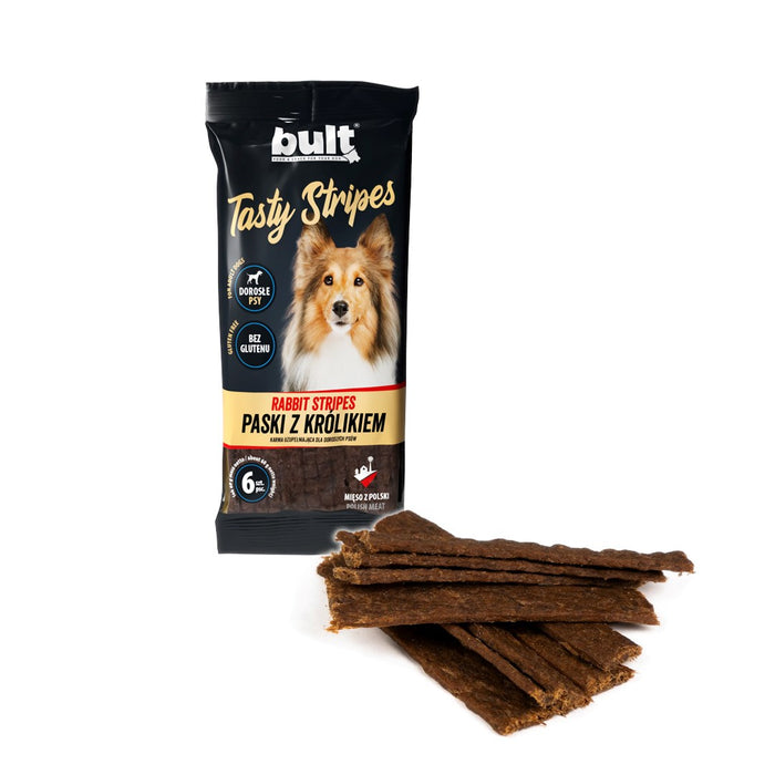 BULT Tasty stripes Rabbit - dog treat - 6 pcs