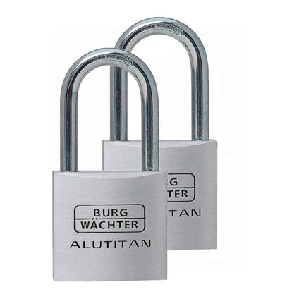 PADLOCK 2 PCS BURG WACHTER ALUTITAN DUO 770 20 26 SB