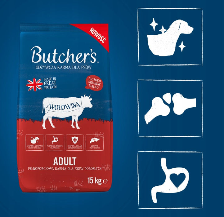 BUTCHER'S Original Beef - dry dog food - 15kg