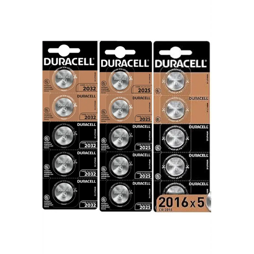 Бутонна батерия DURACELL CR2016 3V 5 бр. в блистер Литиева /цена за 1 батерия/ - Батерии<<<Батерии и зарядни
