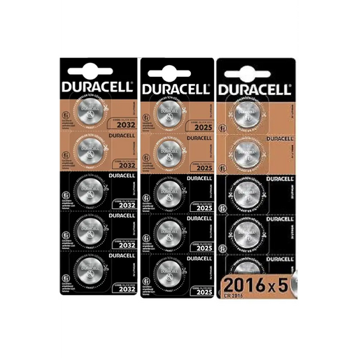 Button battery DURACELL CR2016 3V 5 pcs. in a blister Lithium /price for 1 battery/ - Батерии<<<Батерии и зарядни