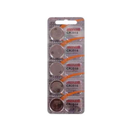 Button battery lithium CR2016 3V 5 pcs. in a blister / price for 1 pc. battery/ MAXELL - Батерии<<<Батерии и зарядни