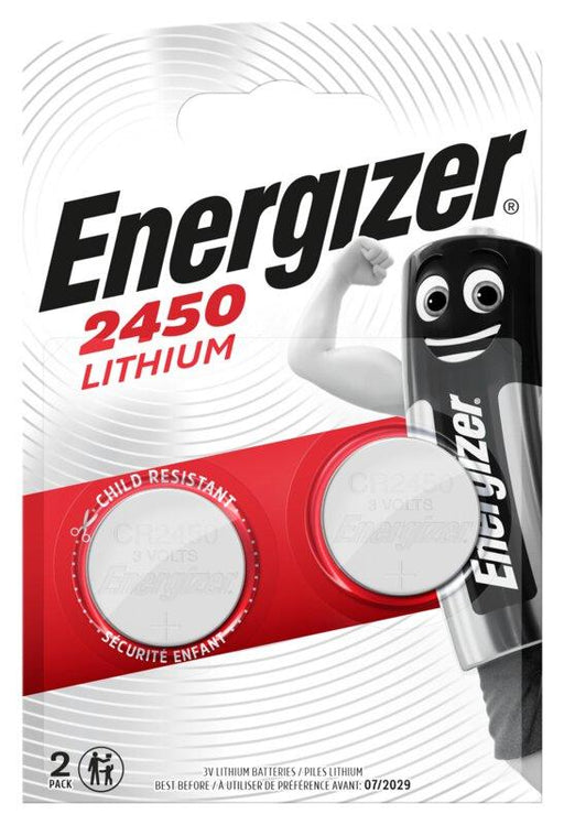 Button battery lithium CR2450 3V 2 pcs. in a blister / price for 2 pcs./ ENERGIZER - Батерии<<<Батерии и зарядни