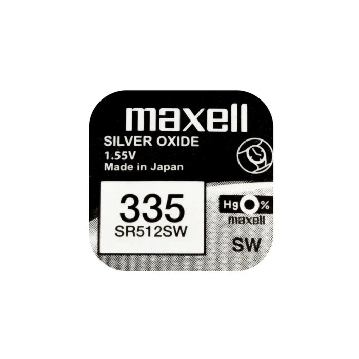 Button battery silver MAXELL SR512 SW /335 1.55V - Батерии<<<Батерии и зарядни у-ва<<<ValiAPI