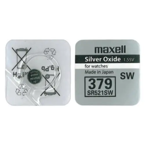 Button battery silver MAXELL SR521 SW /AG0/379/ 1.55V - Батерии<<<Батерии и зарядни у-ва<<<ValiAPI&&&Електроника