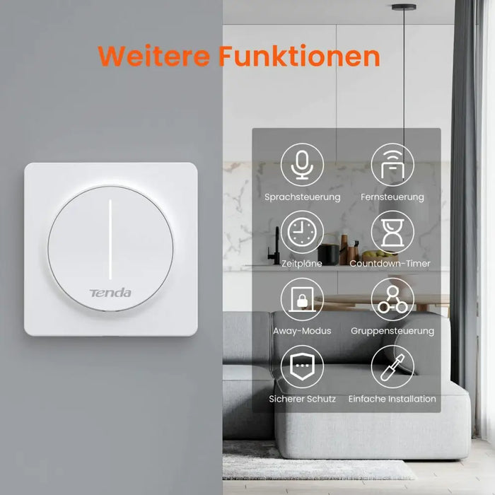 Button interrupter Tenda SS9 - Електроника Периферни и резервни части<<<Компютри| Електроника<<<BigBuy&&&Компютърни