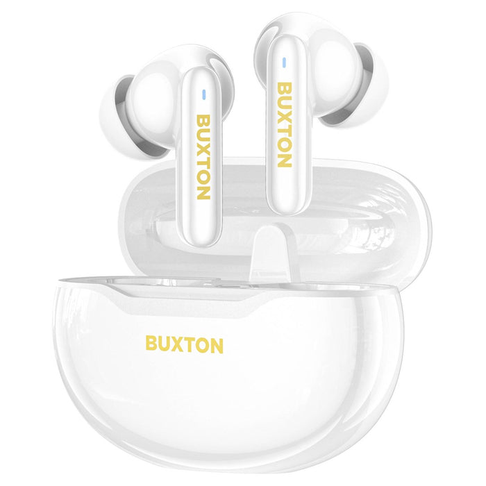 Buxton BTW 7200 White Tuya - In-ear wireless earphones with charging case, white