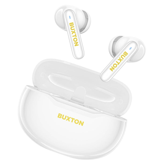 Buxton BTW 7200 White Tuya - In-ear wireless earphones with charging case, white
