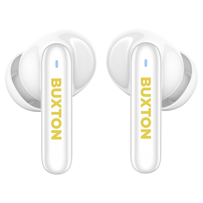 Buxton BTW 7200 White Tuya - In-ear wireless earphones with charging case, white