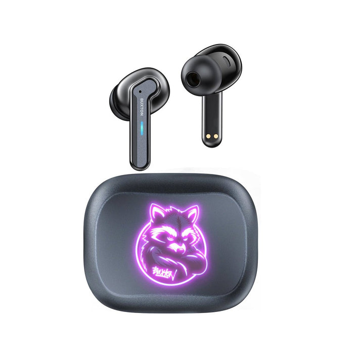 Buxton BTW 8200 Racoon - In-ear wireless earphones with charging case, white