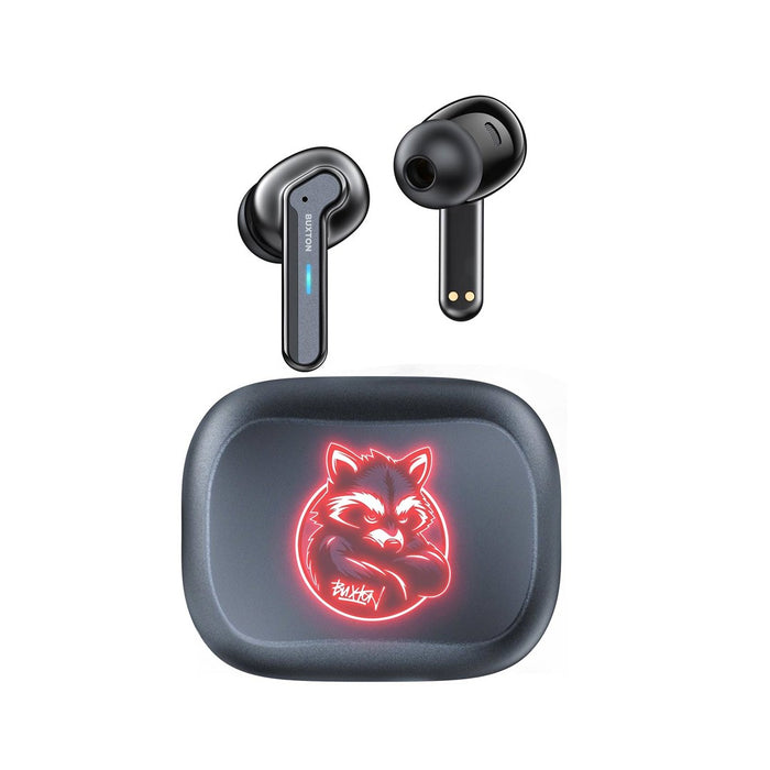 Buxton BTW 8200 Racoon - In-ear wireless earphones with charging case, white