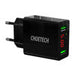 C0028 2*USB-A network charger with display (black) - mains chargers<<<Chargers<<<GSM Accessories<<<InnproXML