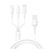 CABLE 3 IN 1 IPHONE / MICRO USB / USB-C YESIDO - Други автоаксесоари<<<Авто интериор<<<Авто и вело<<<Praktiker