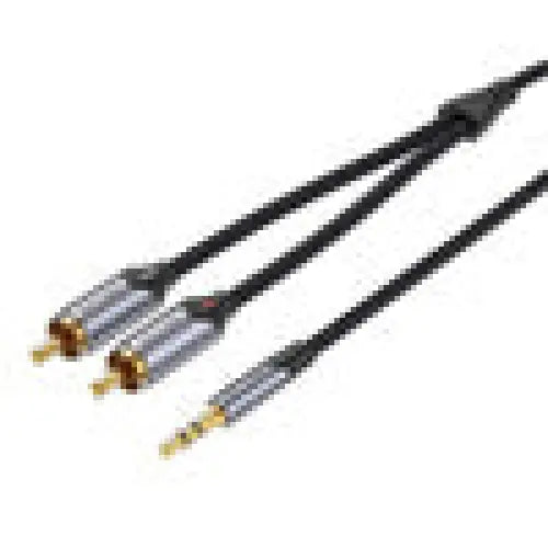 Cable Audio 2xRC to 3.5mm Vention BCNBL 10m (grey) - Audio cables<<<Audio<<<InnproXML&&&Електроника