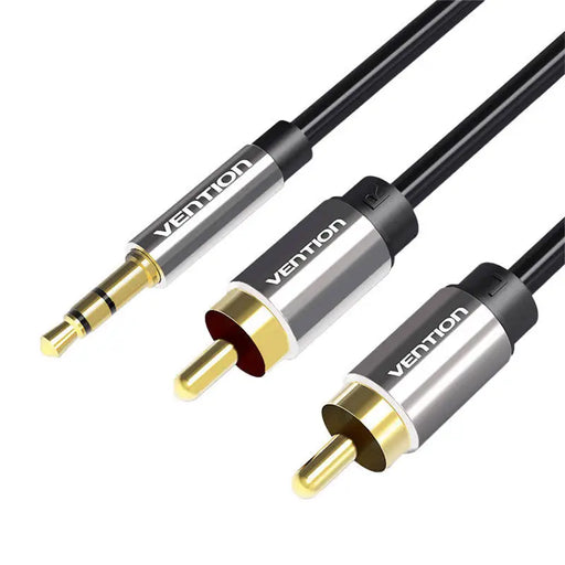 Cable Audio 2xRCA to 3.5mm Vention BCFBJ 5m (black) - Audio cables<<<Audio<<<InnproXML&&&Електроника