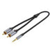 Cable Audio 2xRCA to 3.5mm Vention BCNBD 0.5m (grey) - Audio cables<<<Audio<<<InnproXML