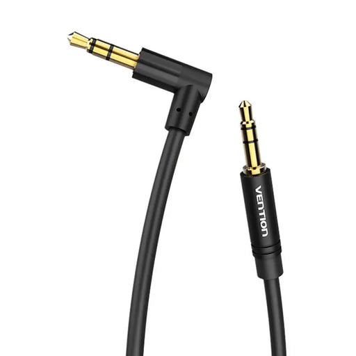 Cable Audio AUX 3.5mm to 90° 3,5mm Vention BAKBF-T 1m Black - Audio cables<<<Audio<<<InnproXML