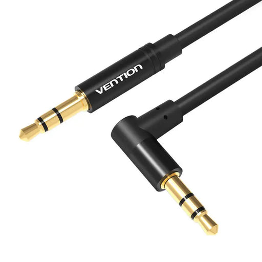 Cable Audio AUX 3.5mm to 90° 3,5mm Vention BAKBF-T 1m Black - Audio cables<<<Audio<<<InnproXML