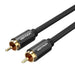 Cable Audio RCA Vention VAB-R09-B100 1m Black Metal - Audio cables<<<Audio<<<InnproXML