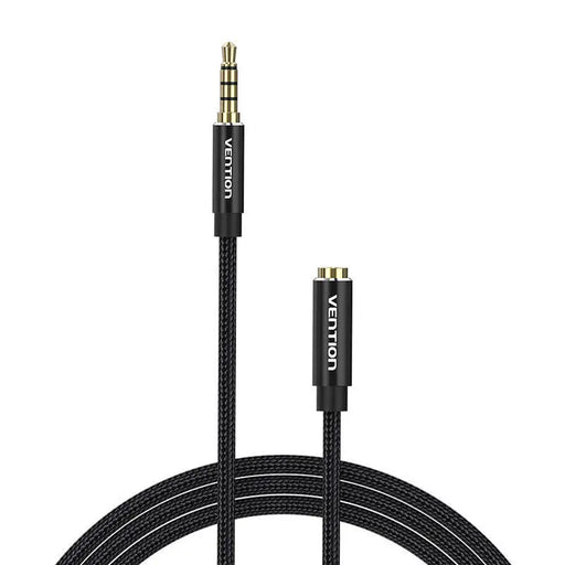 Cable Audio TRRS 3.5mm Male to 3.5mm Female Vention BHCBF 1m Black - Audio cables<<<Audio<<<InnproXML